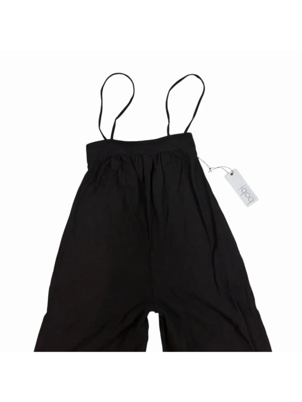 BOBI Overall Pants Size Small Black Wide Leg Ultra High Rise Waist 51E-389015 - Picture 4 of 10